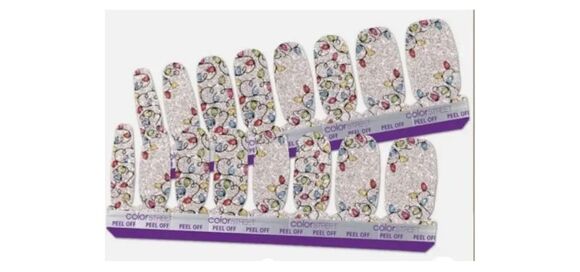 Color Street Holiday De Light Nail Polish Strips Festive Sparkle 16 ct - Picture 4 of 6